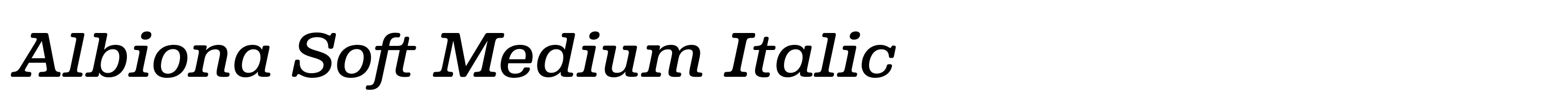 Albiona Soft Medium Italic
